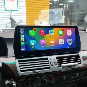 12.3 hüvelykes Android 13 Carplay rádió BMW 7-es sorozathoz E65 E66 2003-2007 Autoradio vezeték nélküli HD GPS navigációs fejegység
