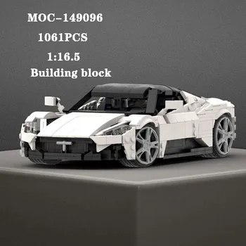 Klasszikus építőelem MOC-149096 Super Sports Car Racing Assembly 1061PCS felnőtt és gyermek születésnapi karácsonyi játék ajándék
