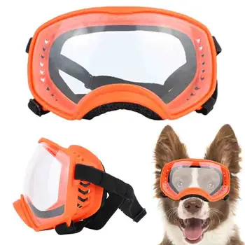 Nagy kutya Sport napszemüveg UV-védő szemkagyló/szélálló kültéri szemüveg közepes-nagy kutyáknak Átlátszó kutyaszemüveg